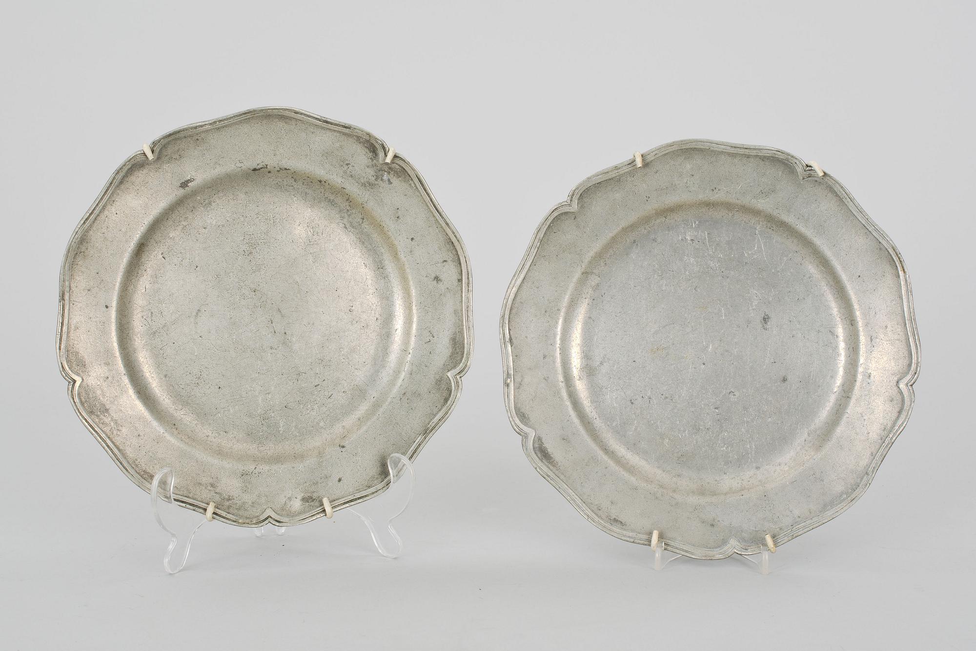 FAT, ett par, tenn, rokoko, 1700-tal.