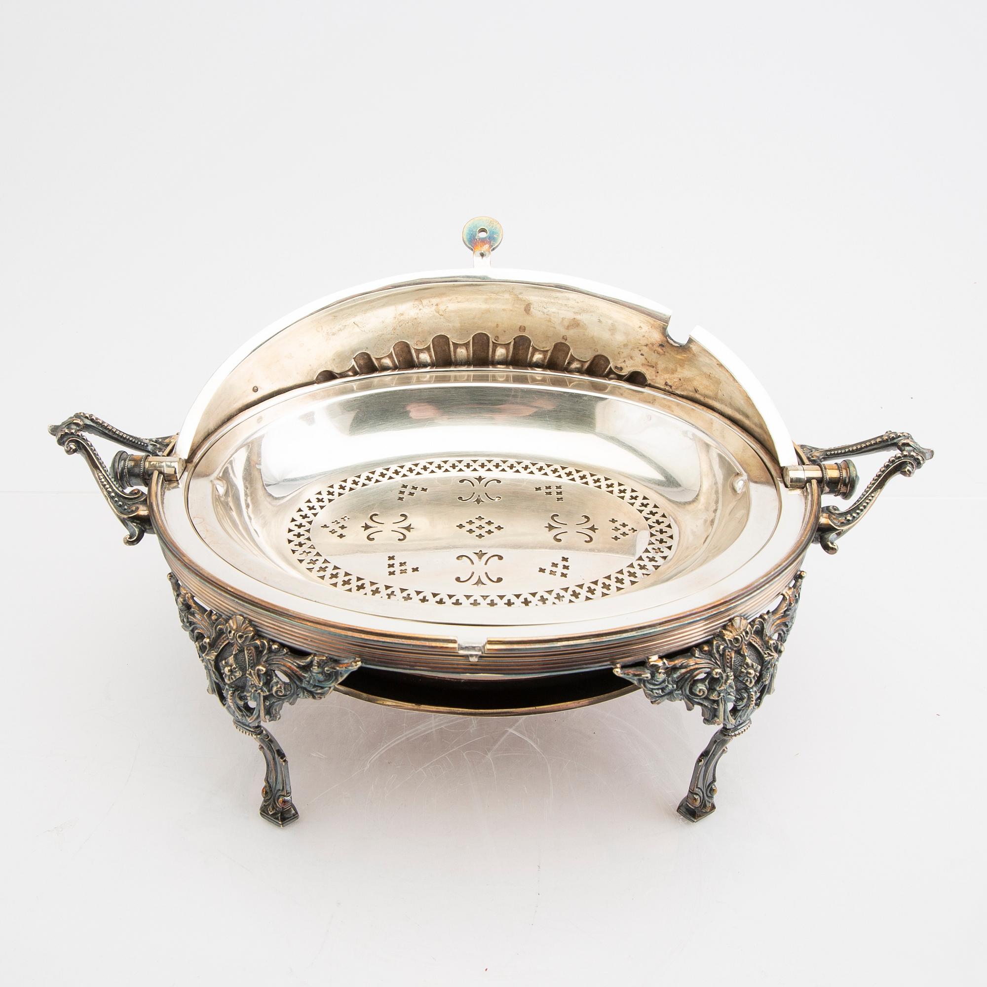 A set of four epns serving dishes first half of the 20th century.
