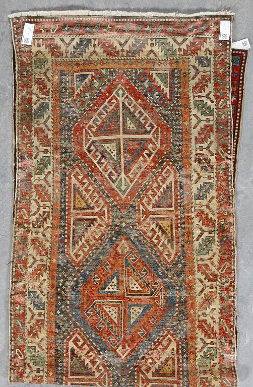 GALLERIMATTA, antik/semiantik Kashgai, ca 317x95 cm.