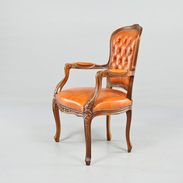 KARMSTOLAR, 4 st, rokokostil, 1900-tal.