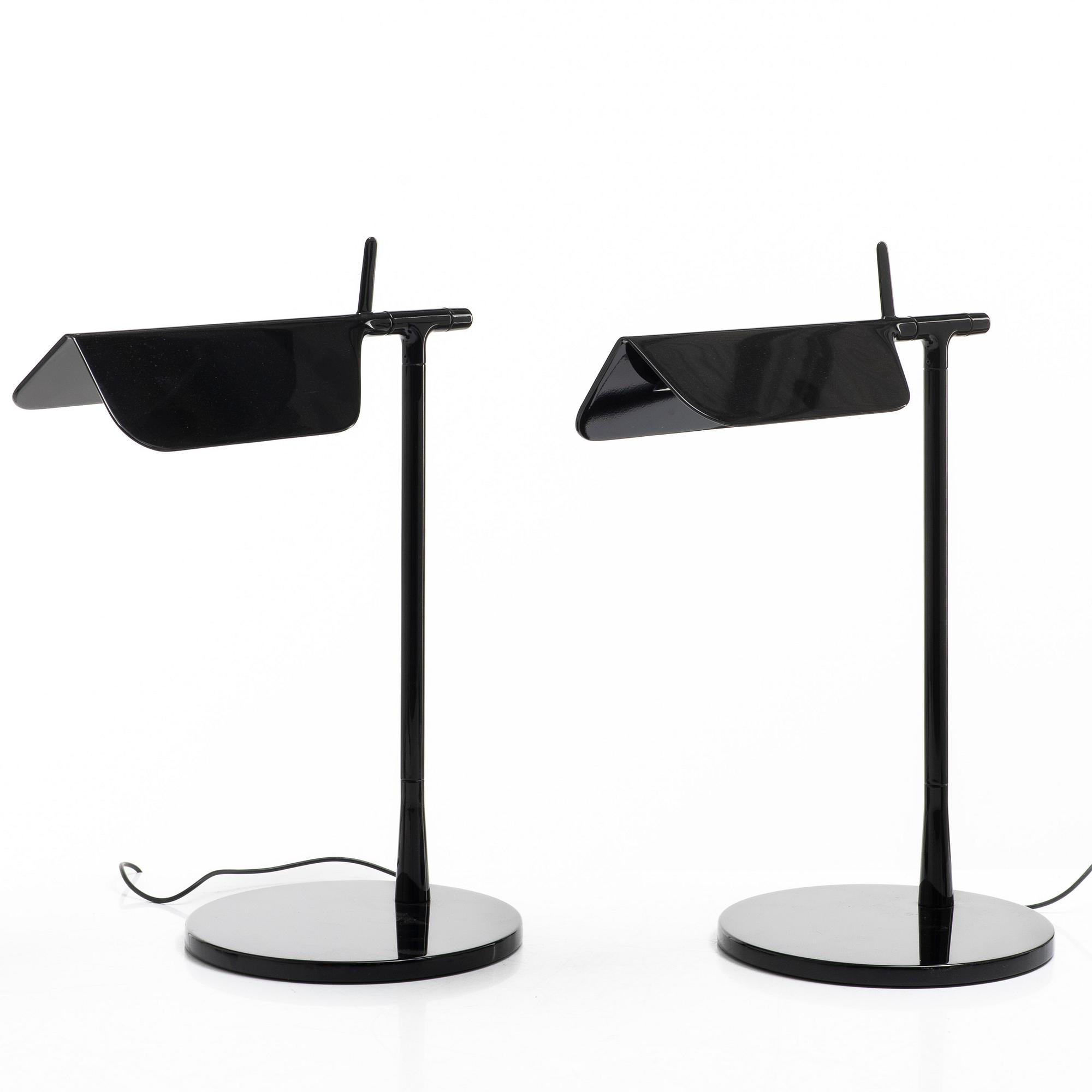 Table lamps, a pair, "Tab T", Flos.