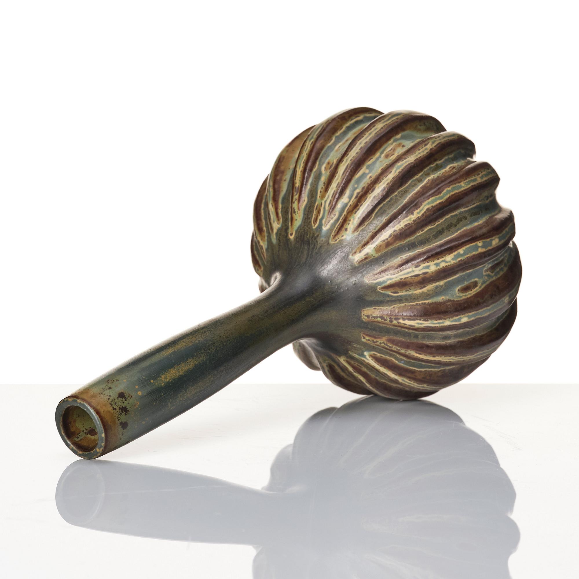 Axel Salto, a stoneware vase, Royal Copenhagen, mid 20th century.