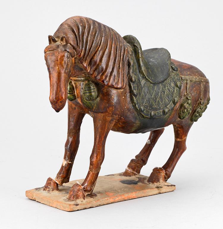 FIGURIN, keramik, Tang-stil, Kina, 1800/1900-tal.