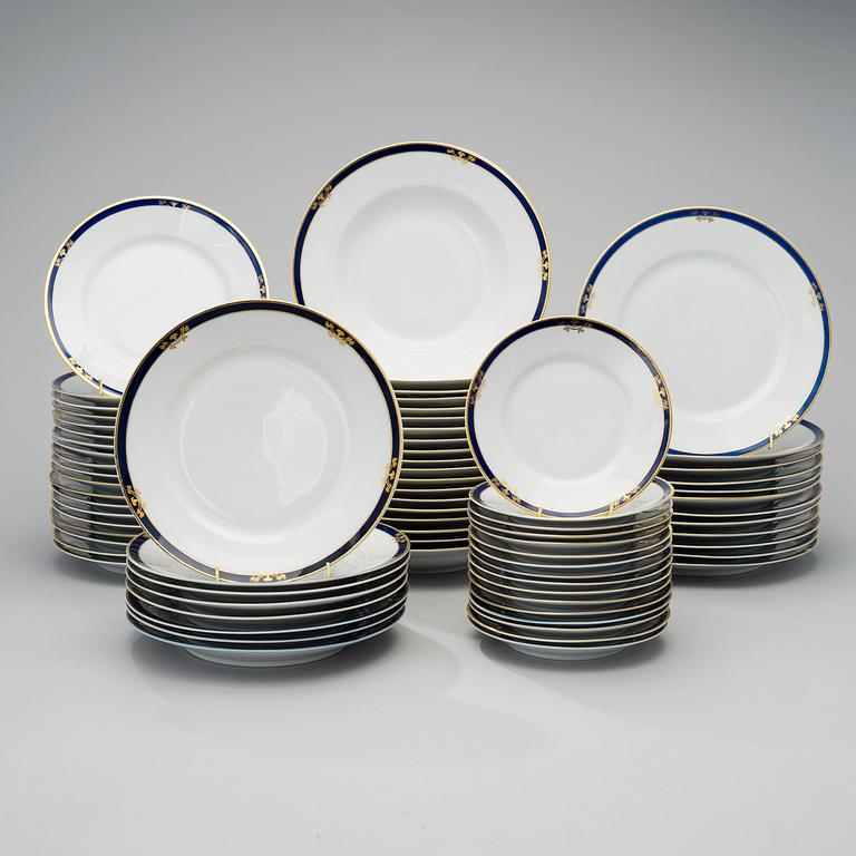 DINNERWARE SET, 89 pcs, porcelain, AB-model, Arabia, Finland 1930-49.