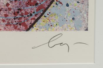 ENRICO BAJ, färglitografi, signerad och numrerad VIII/L.