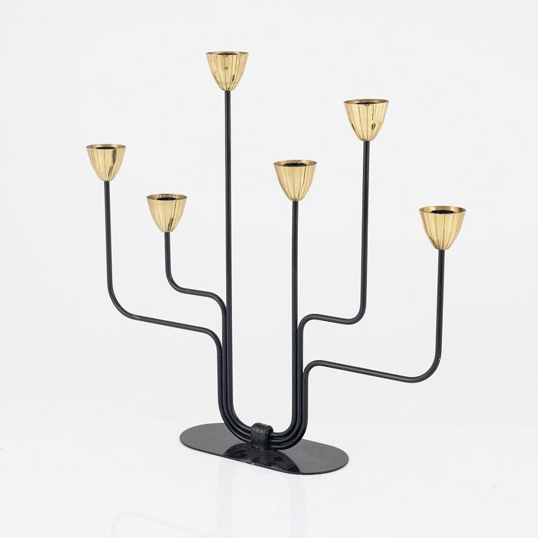 Gunnar Ander, candelabra, Ystad Metall, Sweden mid-20th century.