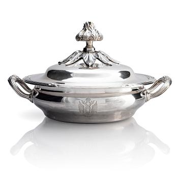 283. Maison Odiot, karott med lock, silver, Paris, Frankrike, andra hälften 1800-talet.