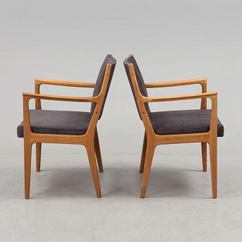 A pair of armchairs by Karl Erik Ekselius, JOC, Vetlanda, 20th century.