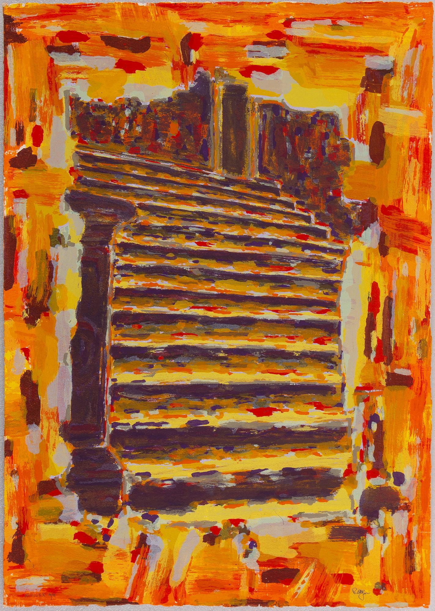 ROLF HANSON, silkscreen in colours, signed arkivex A/A.