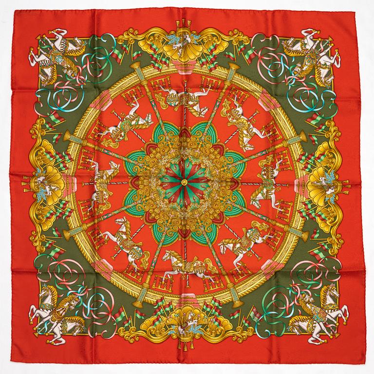 Hermès, scarf, "Luna Park".