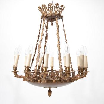 TAKAMPEL, empirestil, ca 1900. Höjd ca 75 cm.