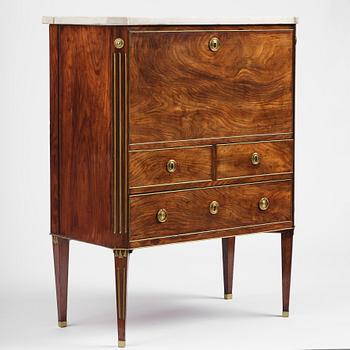 Sekretär, Stockholmsarbete, 1700-talets slut, Sengustaviansk.