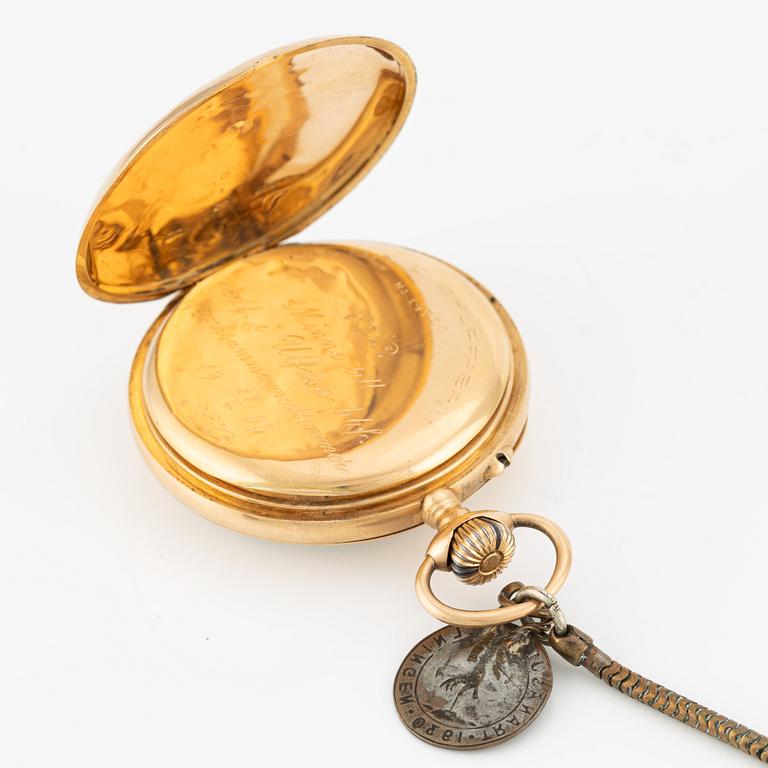 Halda, pocket watch, 49.5 mm.