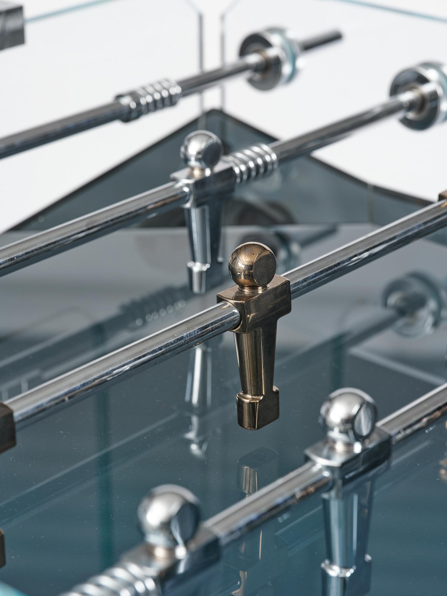 Adriano Design, foosball table, "Cristallino Classic", Teckell, Italy.