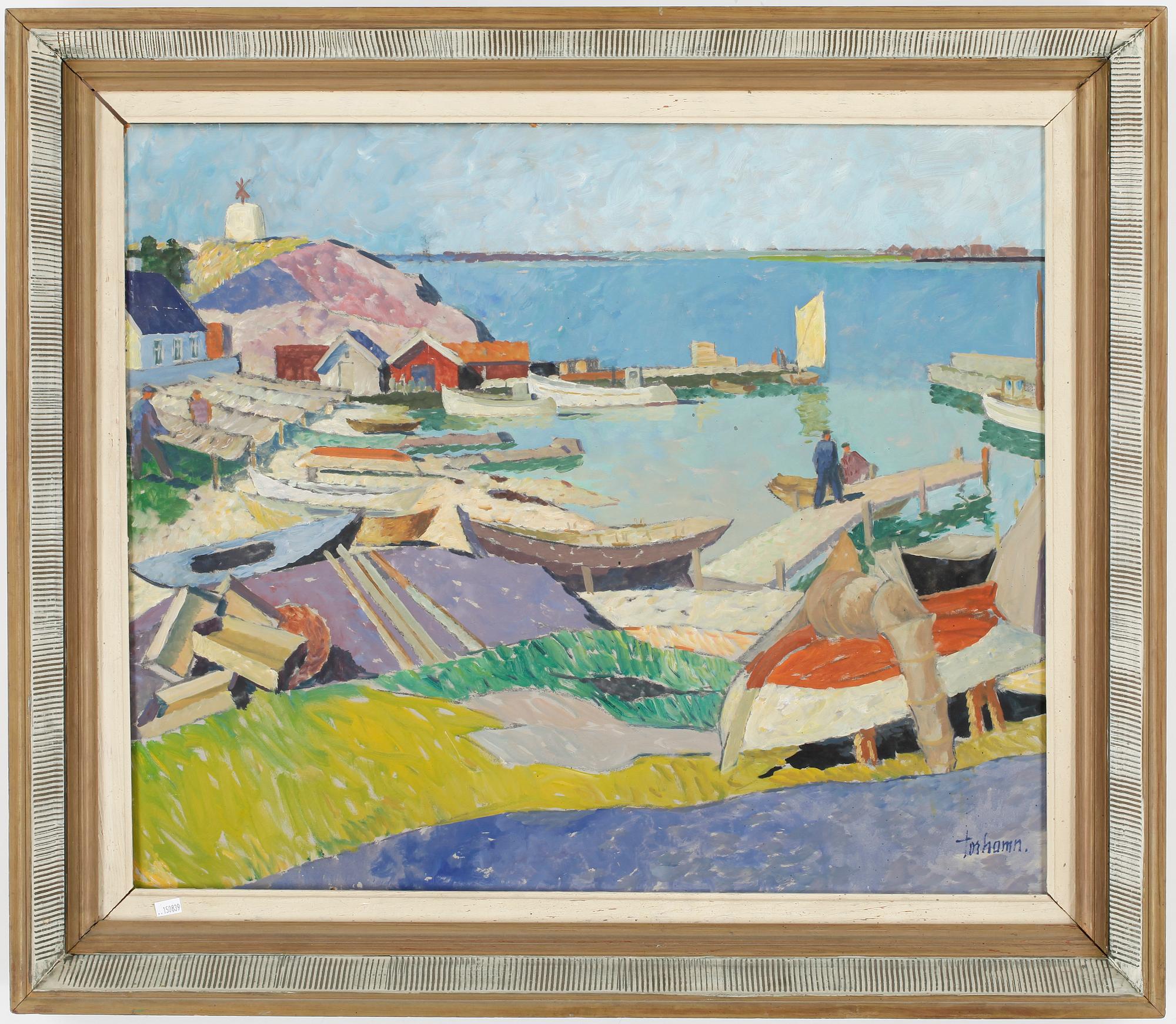 GUNNAR TORHAMN, olja på pannå, signerad.