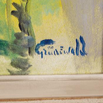 ISAAC GRÜNEWALD, oil on masonite, signed Grünewald.