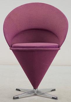 FÅTÖLJ, "Cone Chair", Verner Panton för Plus-Linje, Danmark, formgiven 1958.