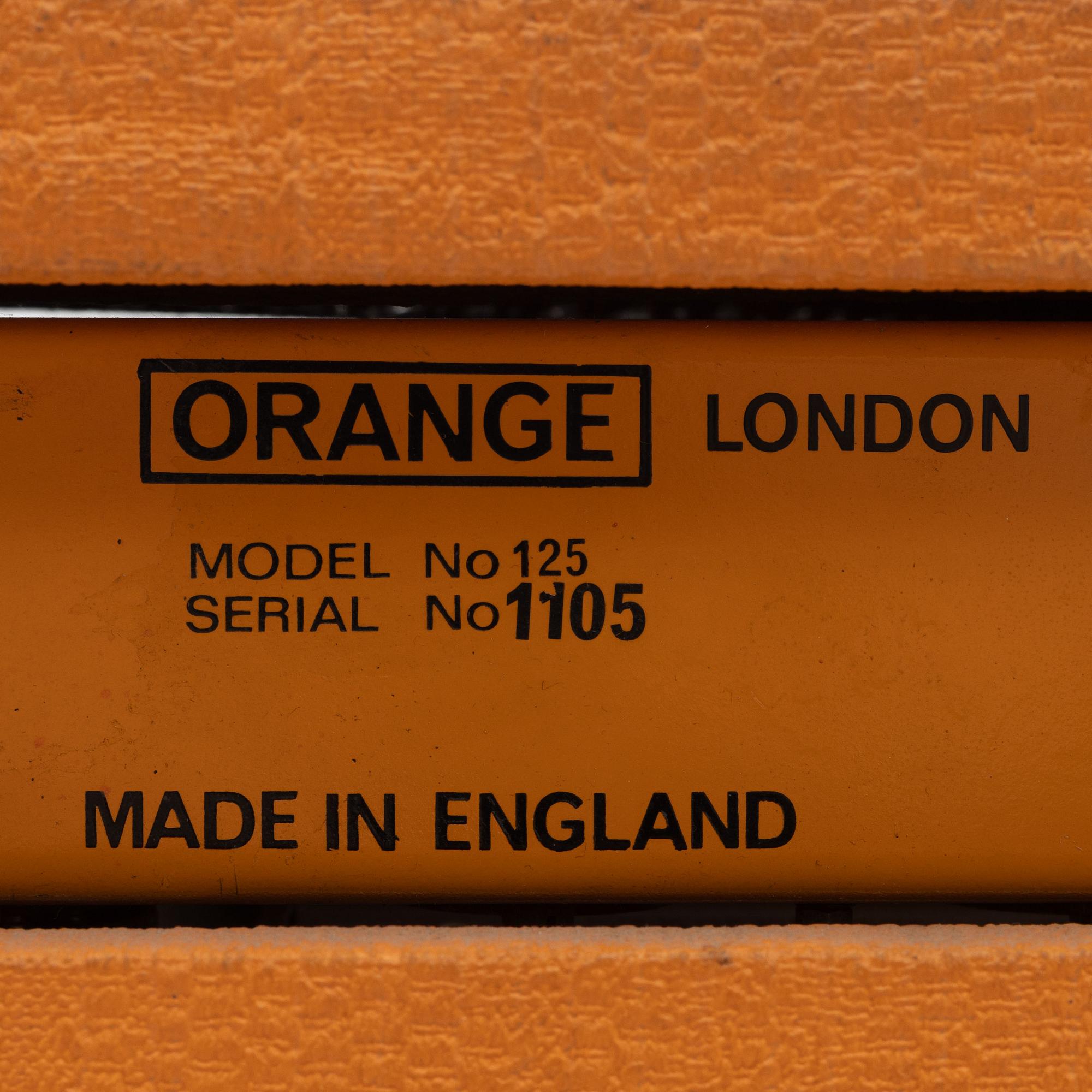 Orange, "Custom Reverb Twin",  gitarrförstärkare, modell 125, England, 1970-tal.