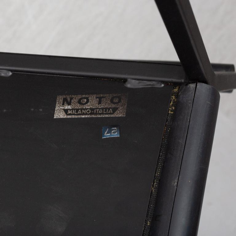 Maurizio Peregalli, a pair of 'Poltroncina' chairs for Zeus Noto, Italy. The model designed 1984.