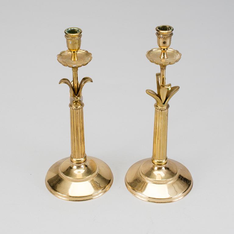 CARL-ARNE BREGER, a pair of candle sticks, Haga mässing, 1993.