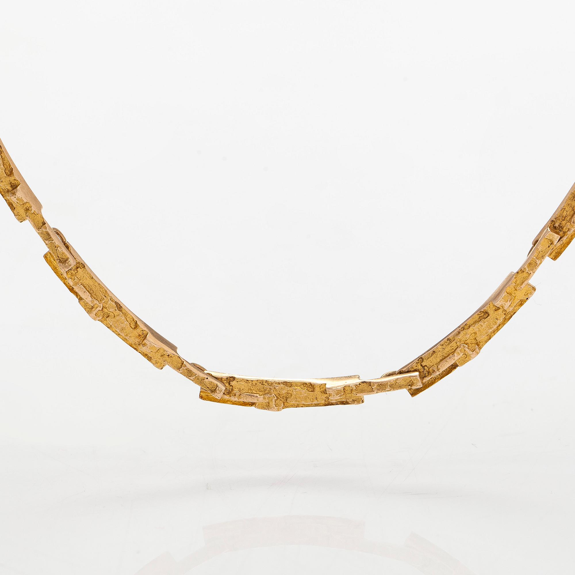Björn Weckström, collier, "Tundra", 14K guld. Lapponia 1967.