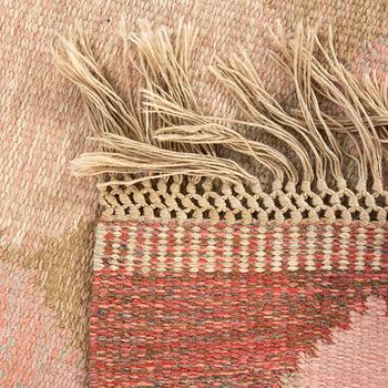 A Swedish flat weave signed carpet by Brita Svefors ca 283 x 195 cm.