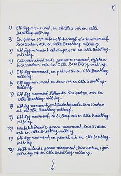 Marie-Louise Ekman, Portfolio with 20 lithographs "Monument 1981-2021".