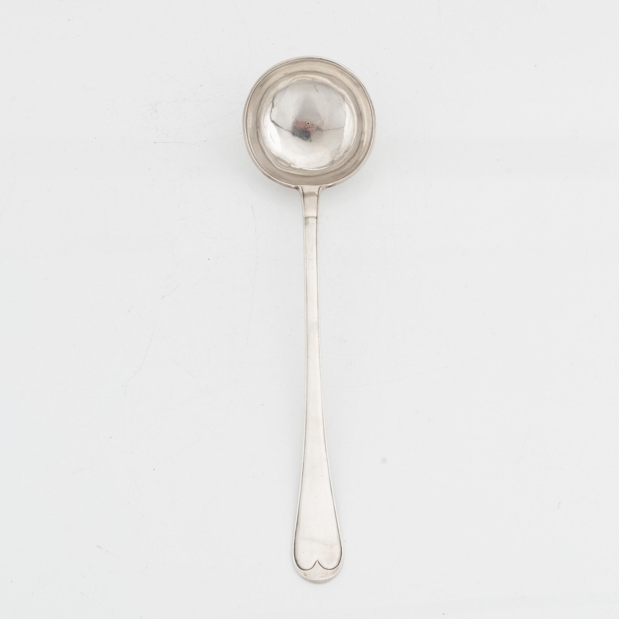 Slev silver, oidentifierad mästare, Turin 1809, Italien.