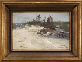 ALFRED THÖRNE, olja på duk. Signerad och daterad 1899.