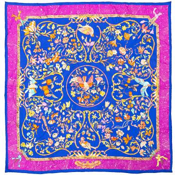 Hermès, a 'Pierres d'Orient et d'Occident' silk scarf.