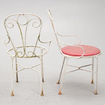 Garden chairs, 4 pcs, second half of the 20th century.