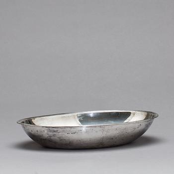 PEHR ZETHELIUS, Stockholm 1809, Handkanna med fat, silver, Karl-Johan.