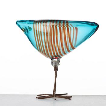 Alessandro Pianon, a "Pulcino" glass bird, Vistosi, Italy 1960's.