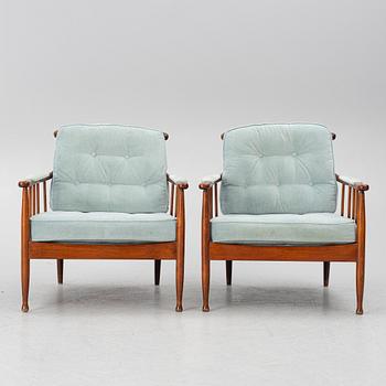Kerstin Hörlin-Holmquist, a pair of 'Skrindan' armchairs, second half of the 20th century.