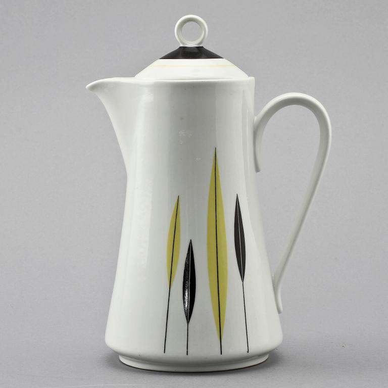 KAFFEKANNA, porslin, "Bali", Rörstrand, 1950-tal.