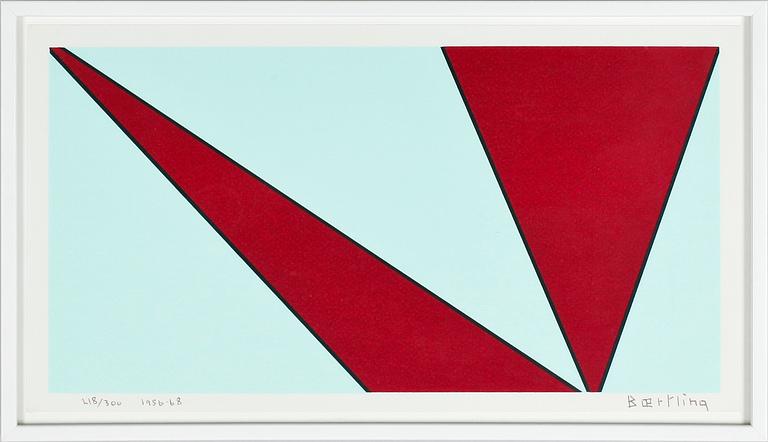 OLLE BÆRTLING, serigrafi, sign o numr 218/300. 1956-68.