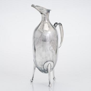 Tapio Wirkkala, silver ewer TW 77, Kultakeskus, Hämeenlinna 1956.