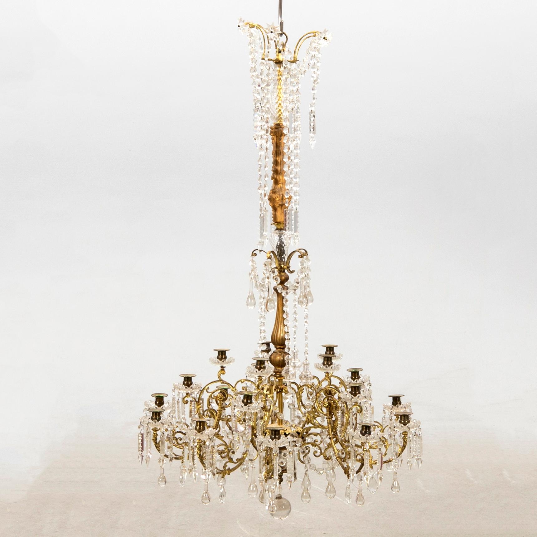 Chandelier circa 1900.