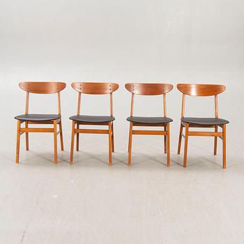 Chairs, Farstrup, 4 pcs, Denmark, 1960s.