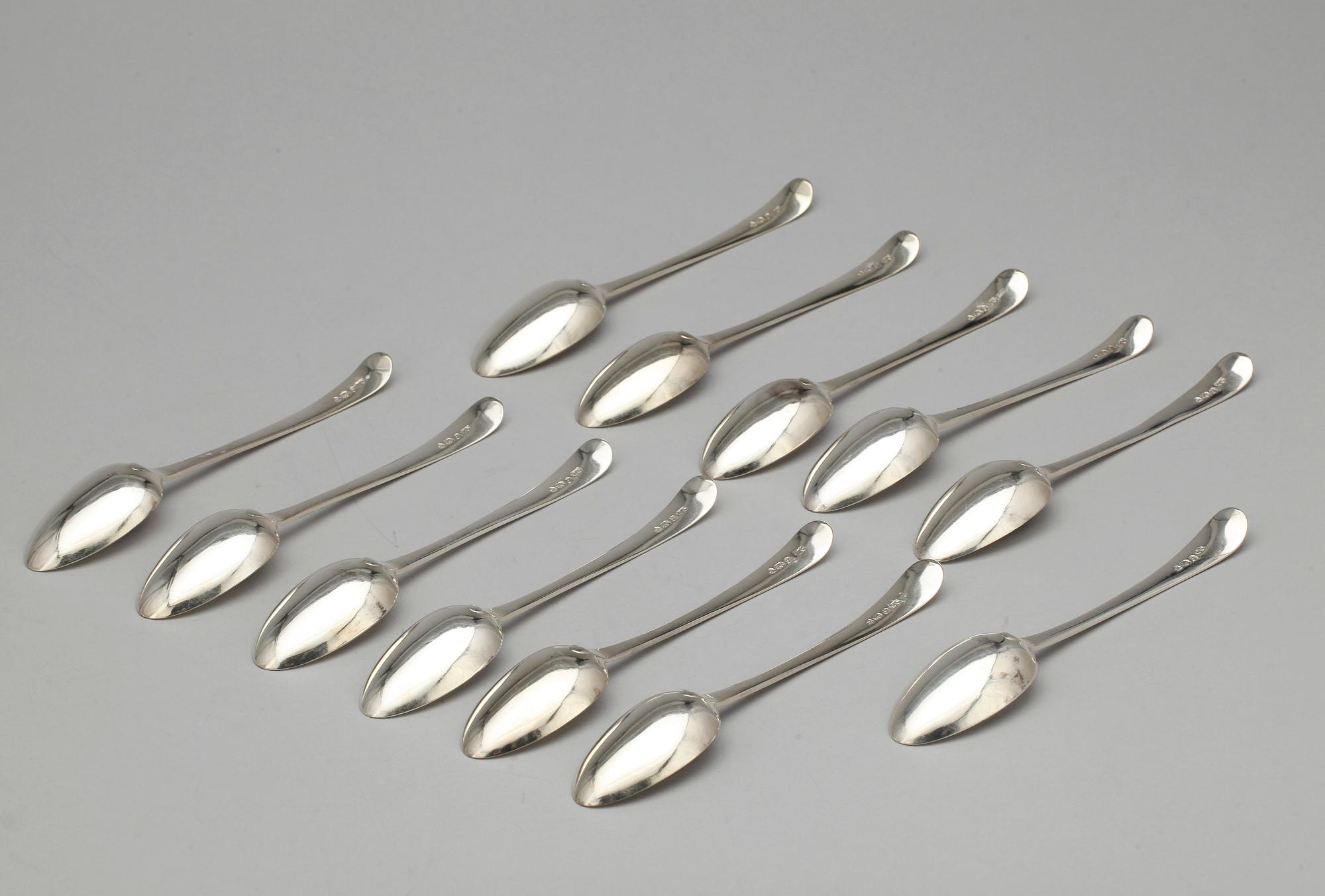 SKEDAR, 8 +12, silver, London, 1781. Totalvikt ca 840 gram.