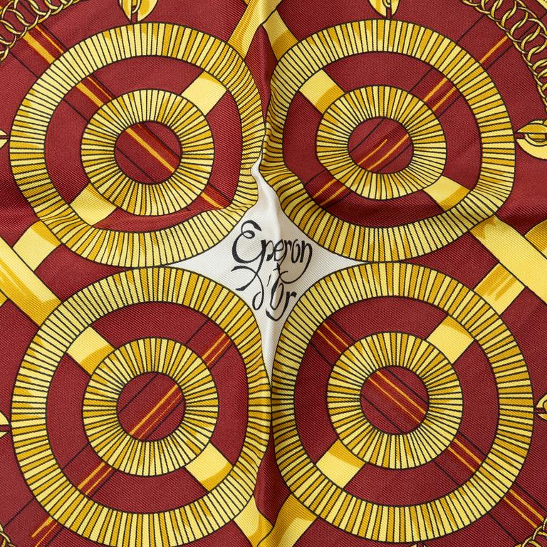 Hermès, scarf, "Eperon d'Or".