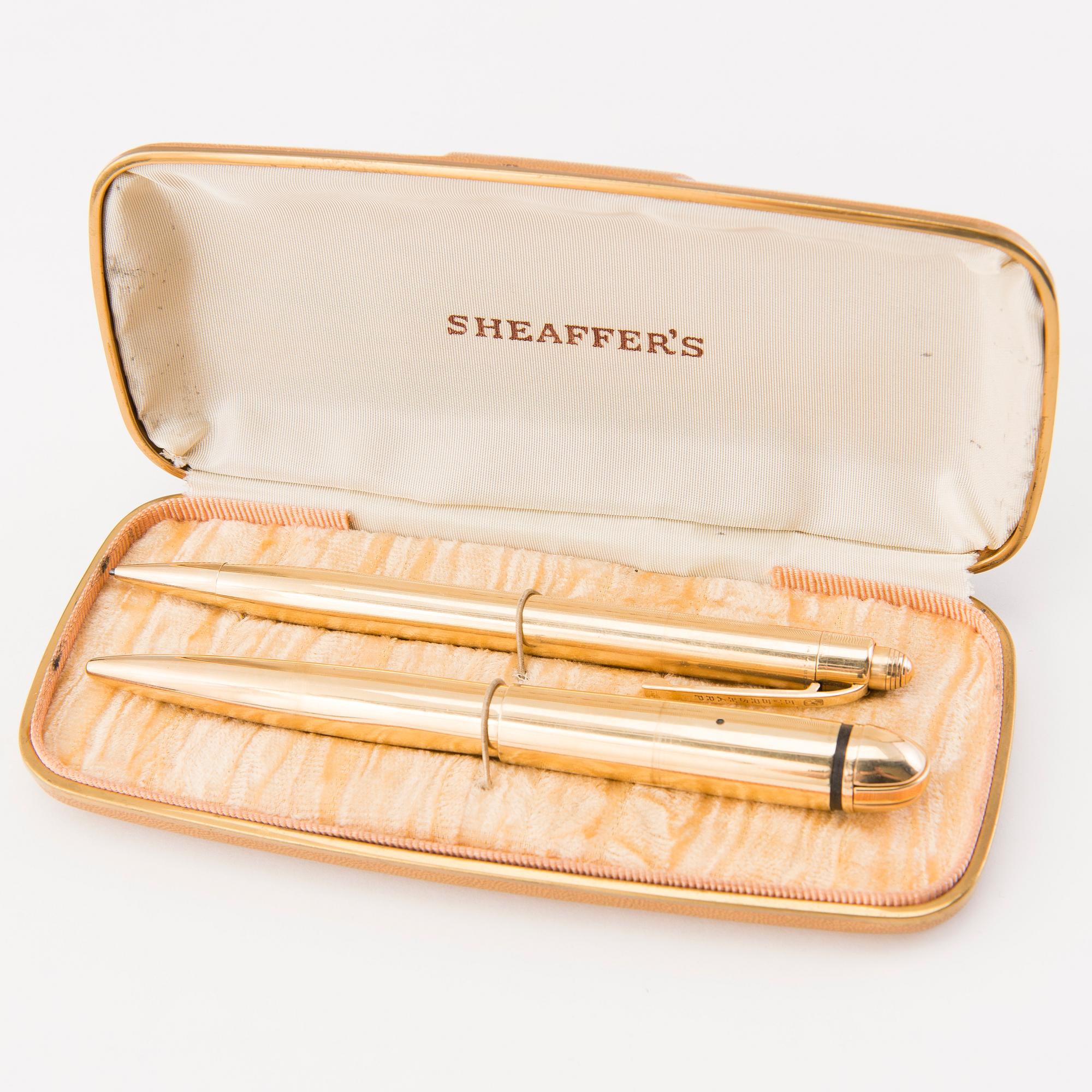 PENNOR, 2 st, 14K guld. "Eversharp", Sheaffer's, U.S.A.