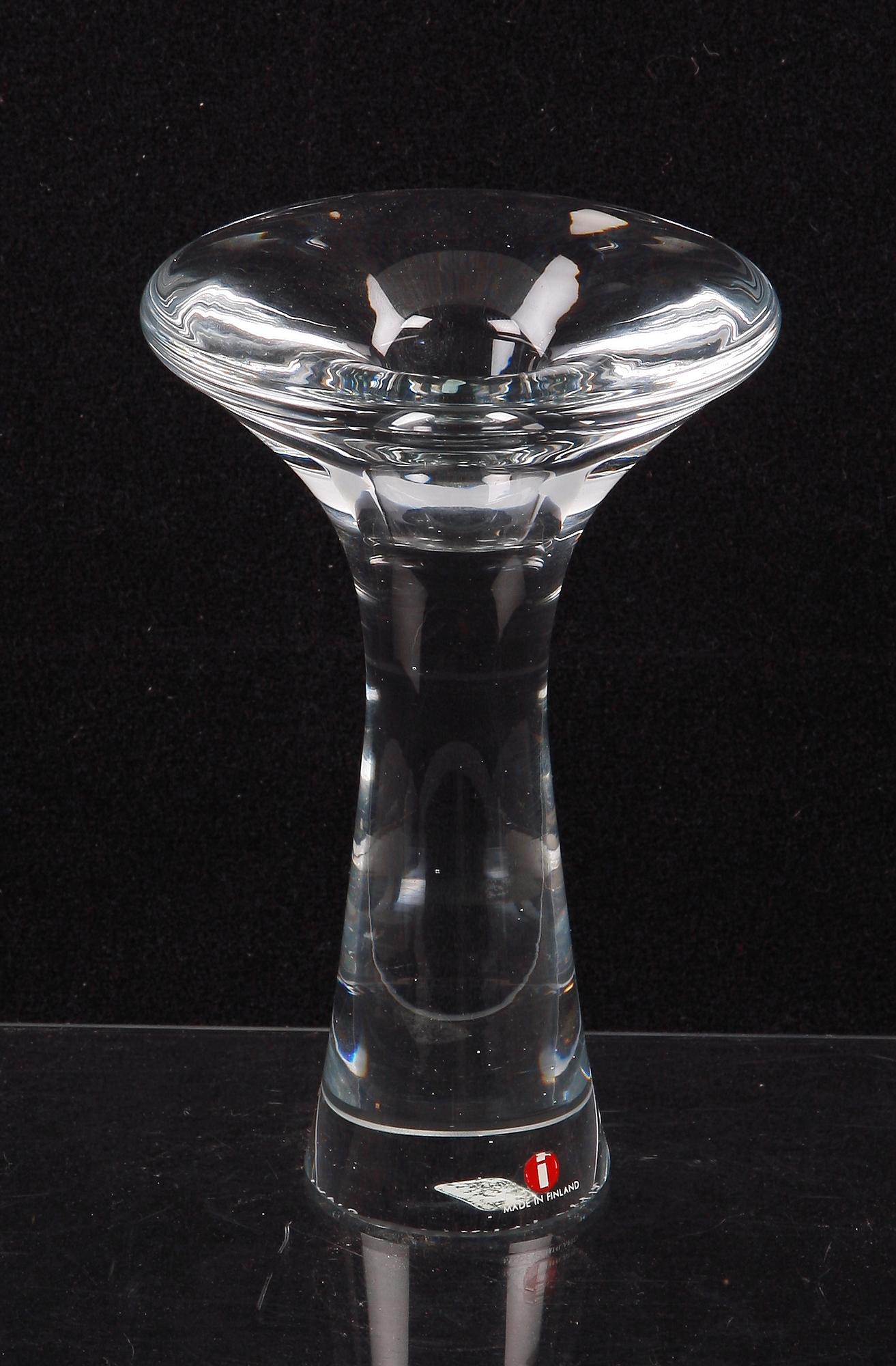 LJUSSTAKE, glas, Tapio Wirkkala, Ittala, sign. nr. 3412.