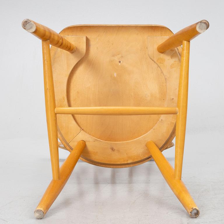A set of six chairs, 1960's.