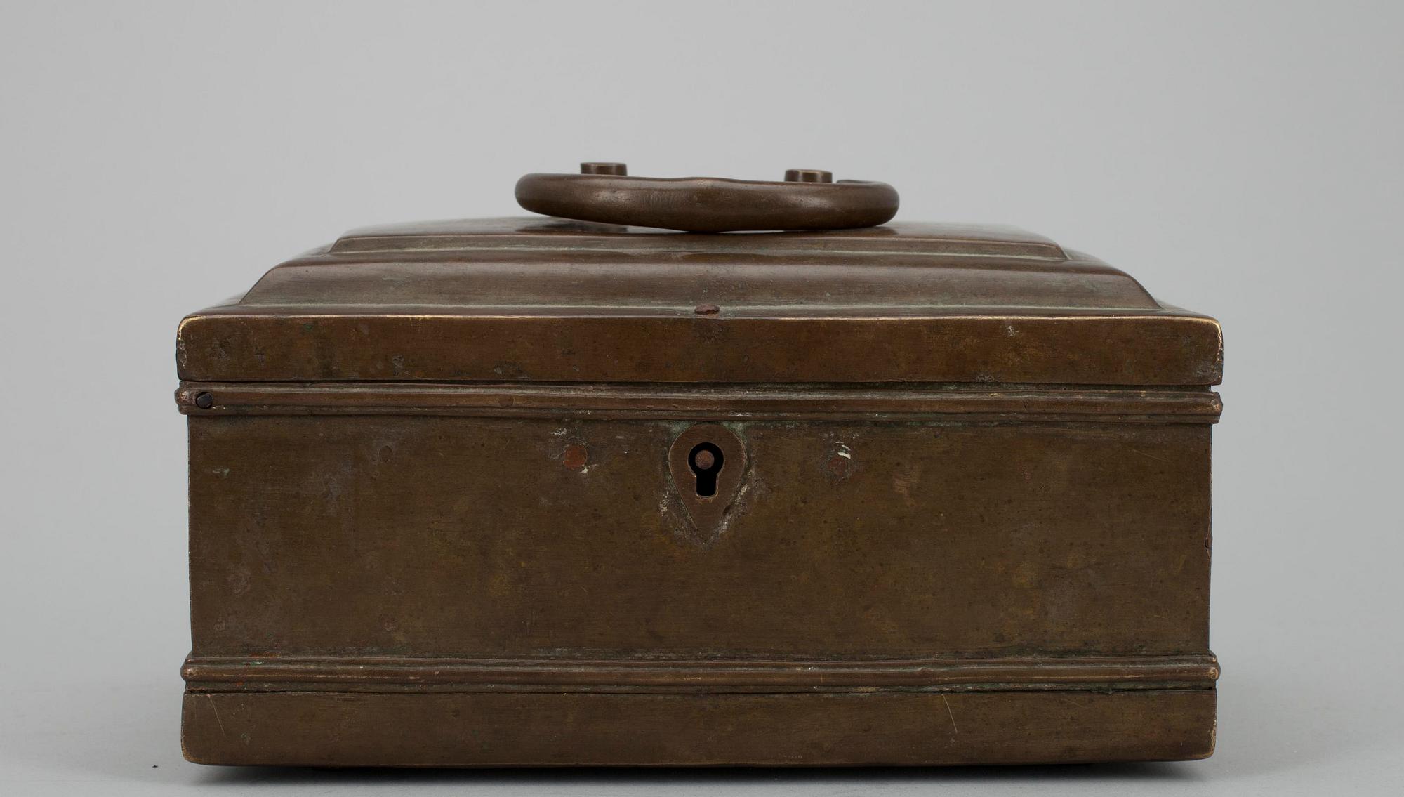 MÄSSINGSSKRIN, barock/barockstil 1700/1800-tal.