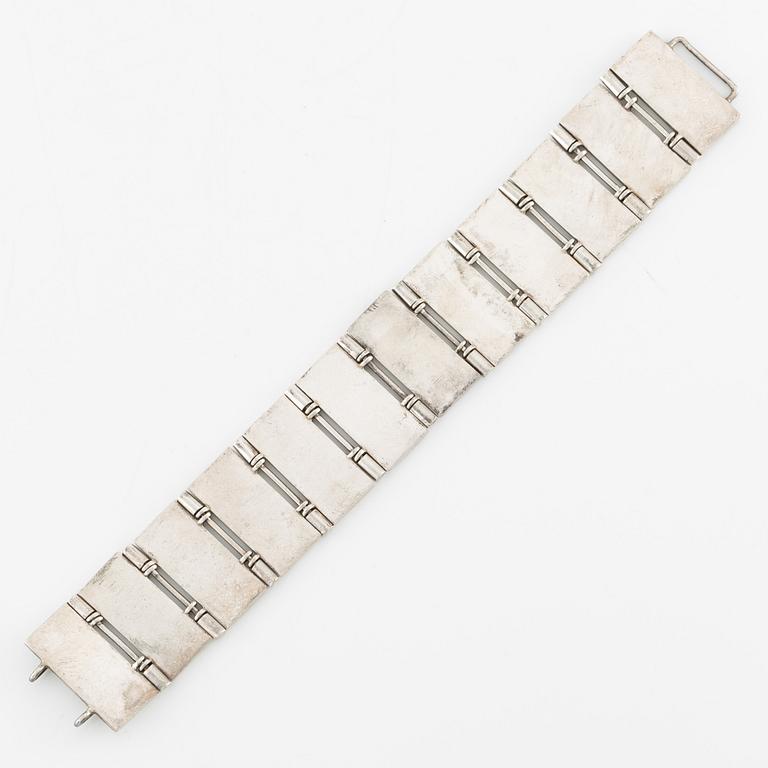 Rey Urban, bracelet, sterling silver, Stockholm 1962.