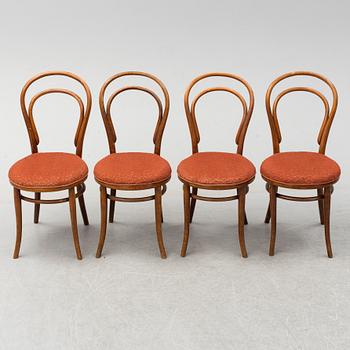 STOLAR, 4 st, Thonet, omkring 1900.