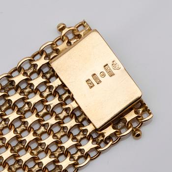 ARMBAND, 18K guld, svenska stämplar, 1965.