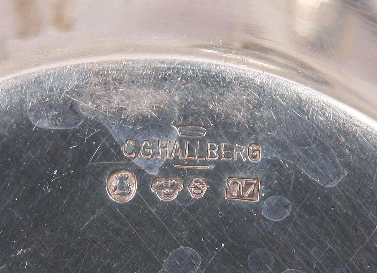 PARTI SILVER, 30 delar, bl a CG Hallberg och importstämplar. Ca 635 g.