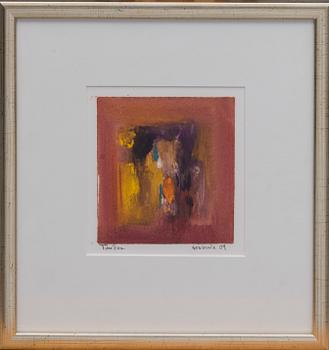 TIINA ÉNO, monotypi, signerad och daterad febbraio 09.